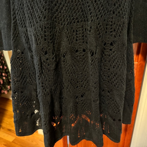 Victoria’s Secret Moda International Crochet Turtleneck Sweater Dress. Sz L. - Picture 2 of 4